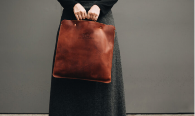 THE " INAPPRECIABLE" LEATHER TOTE BAG TAN