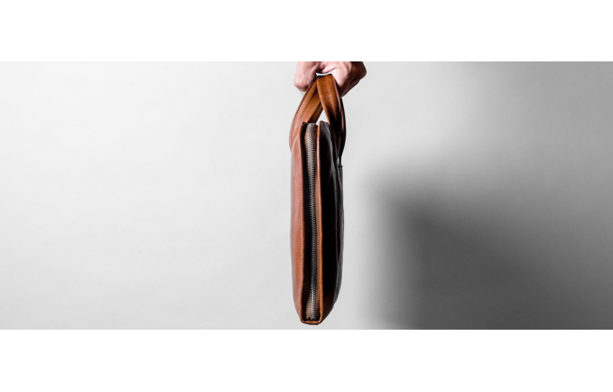 THE "ASHWATHAMA BRIEFCASE" LEATHER LAPTOP BAG
