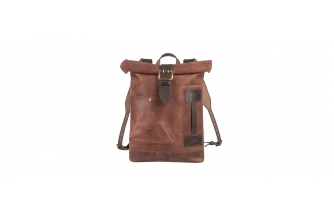 THE "LEGENDARY BHISMA" LEATHER ROLL TOP BAG