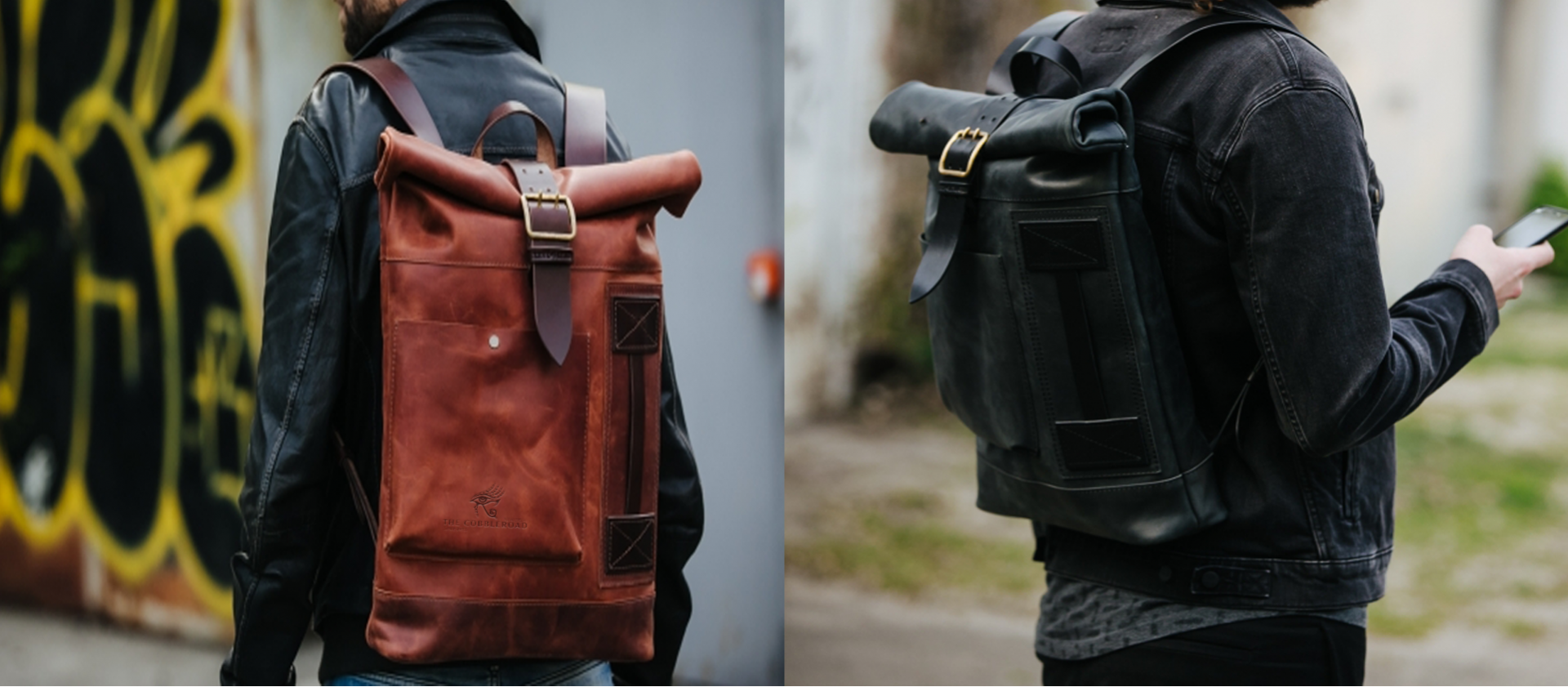 THE "LEGENDARY BHISMA" LEATHER ROLL TOP BAG THE "LEGENDARY BHISMA" LEATHER ROLL TOP BAG