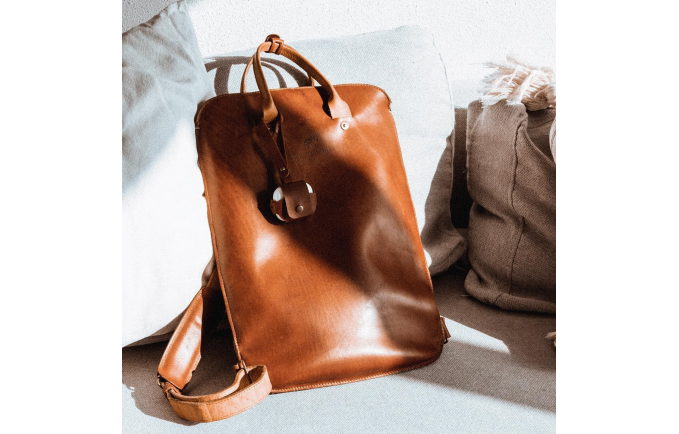 THE "WILLOWY BACKPACK " LEATHER TAN