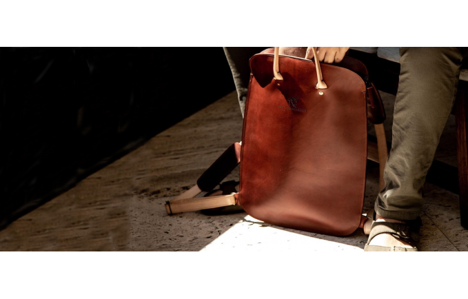 THE "WILLOWY BACKPACK " LEATHER TAN