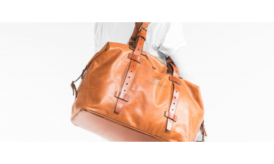 THE "WEEKENDER TRAVEL DUFFLE "LEATHER BAG HERITAGE
